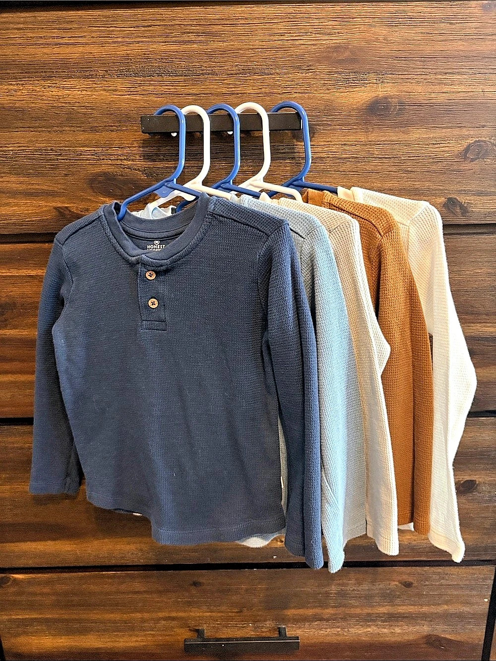 Honest Baby 5-Pack Waffle Henleys